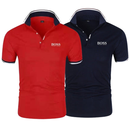 [Compra 1 y llévate 2] Kit Premiere de Camisetas Polo de H. Boss – Línea Profesional (pack de 2)