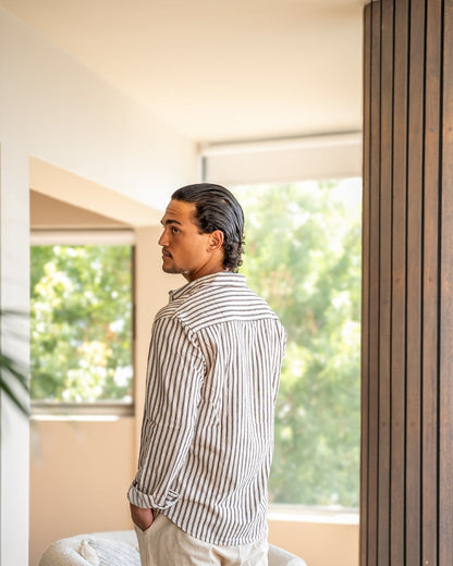 Chemise homme à rayures